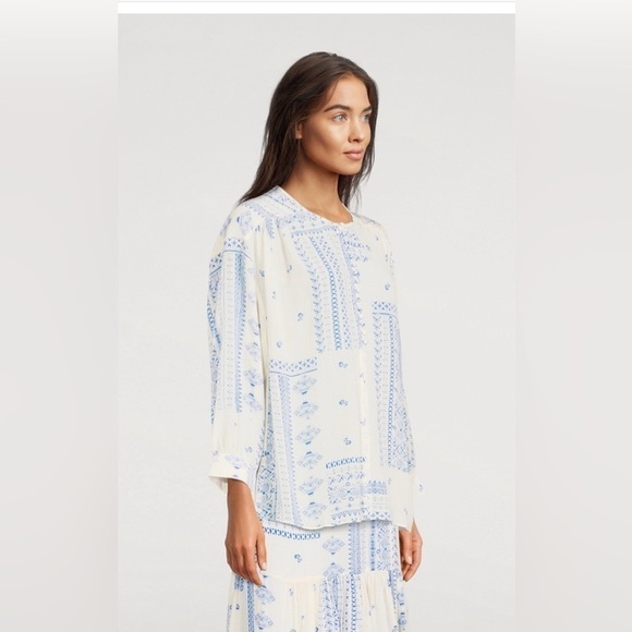 NWT BA&SH Isko Blouse and Skirt In Bandana Print- size Medium - Picture 5 of 15